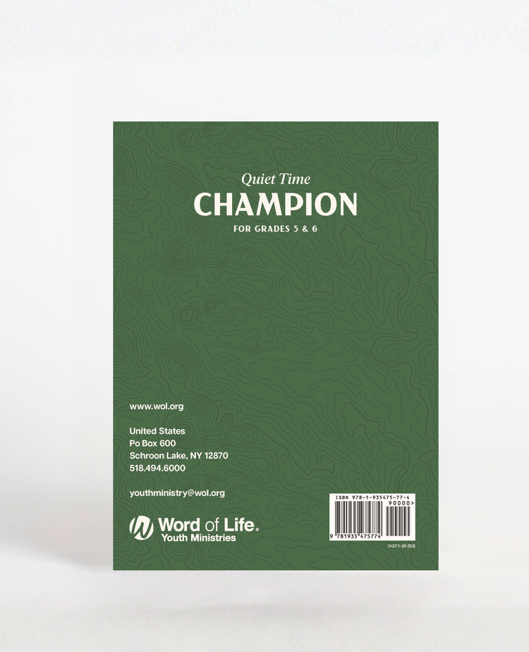 Quiet Time Devotional, for Children Grades 5-6