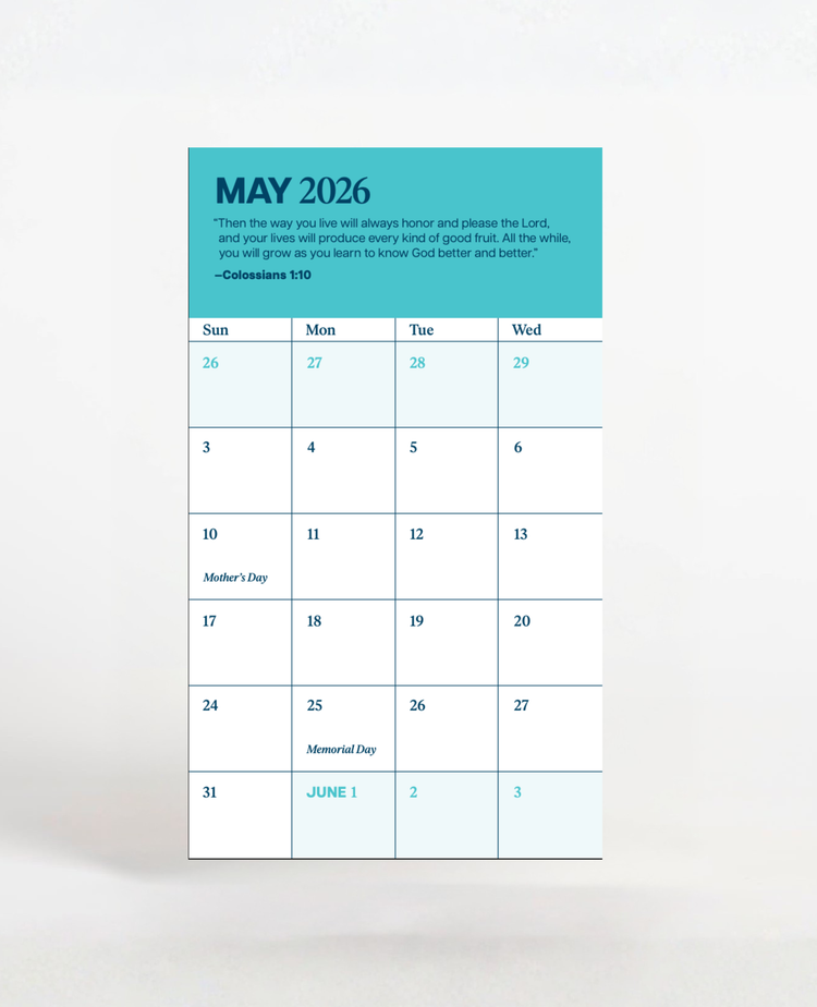 Angel Tree® Pocket Calendars (Pack of 10)