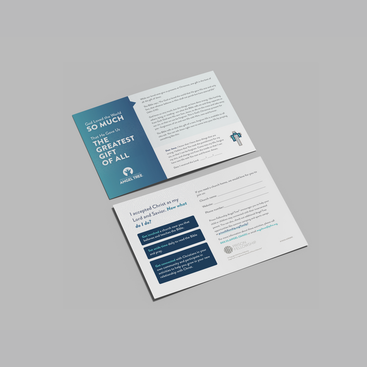 Gospel Presentation Cards, pack of 10